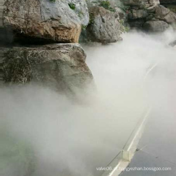 grande fonte de água musical ao ar livre fumaça de névoa de neblina